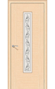 Межкомнатная дверь Рондо, со стеклом, цвет БелДуб Межкомнатная дверь Рондо, со стеклом, цвет БелДуб