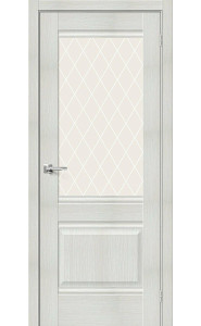 Межкомнатная дверь Прима-3, со стеклом, цвет Bianco Veralinga Межкомнатная дверь Прима-3, со стеклом, цвет Bianco Veralinga